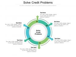 Solve credit problems ppt powerpoint presentation ideas infographic template cpb