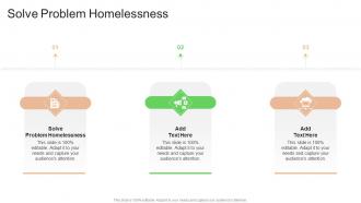 Solve Problem Homelessness In Powerpoint And Google Slides Cpb