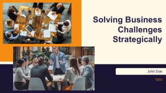 Solving Business Challenges Strategically PPT Slides AT