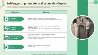 Solving Pain Points For Real Estate Developers