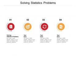Solving statistics problems ppt powerpoint presentation portfolio graphics pictures cpb