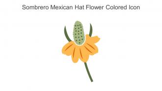 Sombrero Mexican Hat Flower Colored Icon In Powerpoint Pptx Png And Editable Eps Format