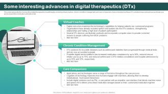 Some Interesting Advances In Digital Therapeutics Dtx Digital Therapeutics Regulatory