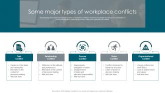 Some Major Types Of Workplace Conflicts