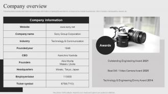 Sony Company Profile Company Overview CP SS