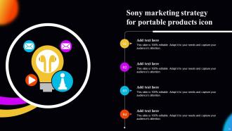 Sony Marketing Strategy Powerpoint Ppt Template Bundles Colorful Adaptable