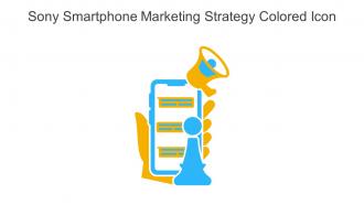Sony Smartphone Marketing Strategy Colored Icon In Powerpoint Pptx Png And Editable Eps Format