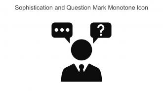 Sophistication And Question Mark Monotone Icon In Powerpoint Pptx Png And Editable Eps Format