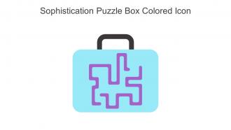 Sophistication Puzzle Box Colored Icon In Powerpoint Pptx Png And Editable Eps Format