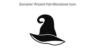 Sorcerer Wizard Hat Monotone Icon In Powerpoint Pptx Png And Editable Eps Format