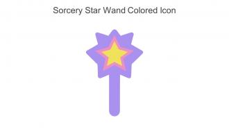 Sorcery Star Wand Colored Icon In Powerpoint Pptx Png And Editable Eps Format