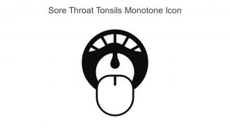 Sore Throat Tonsils Monotone Icon In Powerpoint Pptx Png And Editable Eps Format