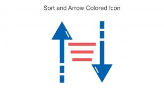 Sort And Arrow Colored Icon In Powerpoint Pptx Png And Editable Eps Format