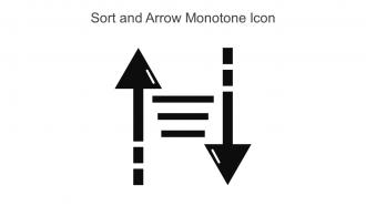 Sort And Arrow Monotone Icon In Powerpoint Pptx Png And Editable Eps Format