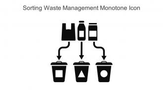 Sorting Waste Management Monotone Icon In Powerpoint Pptx Png And Editable Eps Format