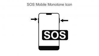 SOS Mobile Monotone Icon In Powerpoint Pptx Png And Editable Eps Format