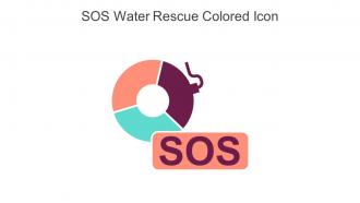 SOS Water Rescue Colored Icon In Powerpoint Pptx Png And Editable Eps Format