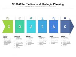 Sostac for tactical and strategic planning