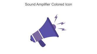 Sound Amplifier Colored Icon In Powerpoint Pptx Png And Editable Eps Format