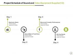 Sound And Video Equipment Supplier Proposal Powerpoint Presentation Slides