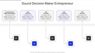 Sound Decision Maker Entrepreneur In Powerpoint And Google Slides Cpb