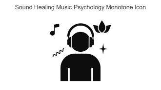 Sound Healing Music Psychology Monotone Icon In Powerpoint Pptx Png And Editable Eps Format