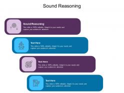 Sound reasoning ppt powerpoint presentation inspiration example introduction cpb