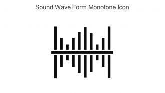 Sound Wave Form Monotone Icon In Powerpoint Pptx Png And Editable Eps Format