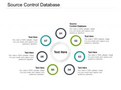 Source control database ppt powerpoint presentation model cpb