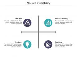 Source credibility ppt powerpoint presentation styles cpb