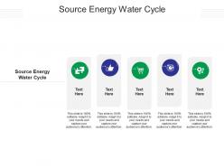 Source energy water cycle ppt powerpoint presentation model slide cpb