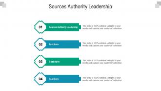 Sources authority leadership ppt powerpoint presentation model skills cpb