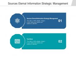 Sources eternal information strategic management ppt powerpoint presentation portfolio infographics cpb