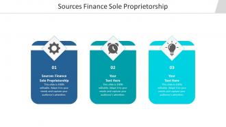 Sources finance sole proprietorship ppt powerpoint presentation summary backgrounds cpb