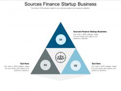 Sources finance startup business ppt powerpoint presentation professional styles cpb