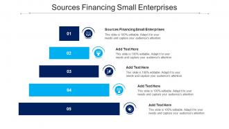Sources Financing Small Enterprises Ppt Powerpoint Presentation Slide Cpb