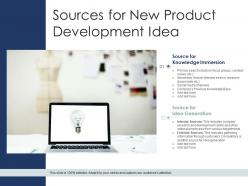 Sources for new product development idea