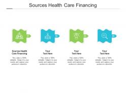 Sources health care financing ppt powerpoint presentation show visuals cpb