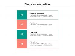 Sources innovation ppt powerpoint presentation model graphic images cpb