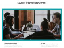 Sources internal recruitment ppt powerpoint presentation pictures inspiration cpb
