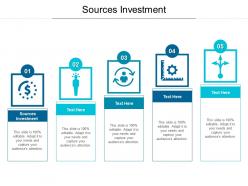 Sources investment ppt powerpoint presentation slides design templates cpb