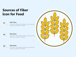 Sources of fiber icon for food