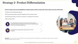 Sources of sustainable competitive advantage strategy 2 product differentiation