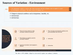 Sources of variation environment is been used ppt powerpoint presentation icon show