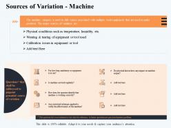 Sources of variation machine factors m2909 ppt powerpoint presentation infographic template