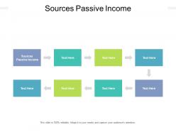 Sources passive income ppt powerpoint presentation professional graphic images cpb