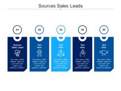 Sources sales leads ppt powerpoint presentation ideas outline cpb