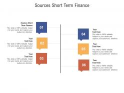 Sources short term finance ppt powerpoint presentation styles rules cpb