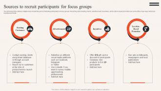 Sources To Recruit Participants For Focus Groups Uncovering Consumer Trends Through Market Research Mkt Ss