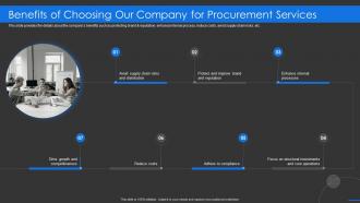 Sourcing company benefits of choosing our company for procurement services